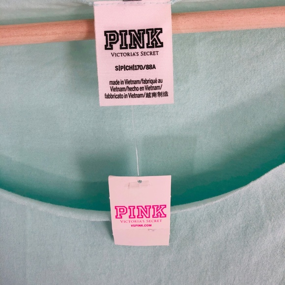 VS PINK | Short Sleeve Teal London Tee (VS79103) - Picture 6 of 6